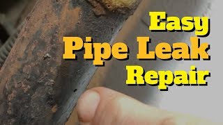 Cheap Easy DIY Radiator Pipe Repair [upl. by Aiek]