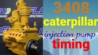 CAT 3408 injection pump timing [upl. by Chapland190]