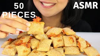 PIZZA ROLLS Totinos Asmr Eating Sounds 50 PIECES [upl. by Muhammad556]