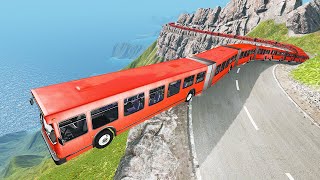 Long Articulated Bus Fails1  Beamng drive [upl. by Cristionna]