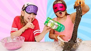 CILLA CHEATED AGAIN Blindfolded Slime Challenge  JKrew [upl. by Innad]