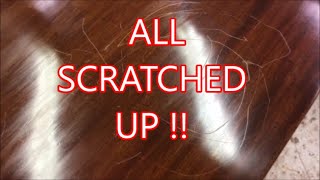 REPAIRING SCRATCHES ON A TABLE TOP [upl. by Viviana]