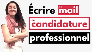 Comment bien candidater par mail  CONSEILS [upl. by Ahsetra]