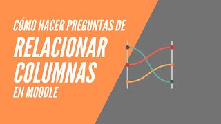 Cómo hacer preguntas de relacionar columnas en Moodle [upl. by Mccoy]