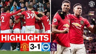 Highlights  United 31 Brighton  Premier League [upl. by Ahsiet93]