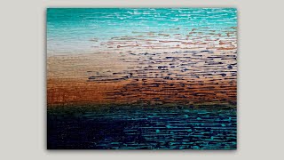 Textured 3D Abstract Acrylic Painting on Canvas Tutorial [upl. by Ardnosak]