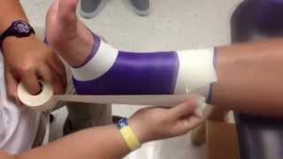 Sports Medicine ankle taping [upl. by Damaris]