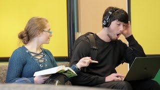 Blasting INAPPROPRIATE Songs PART 10 in the Library PRANK [upl. by Ruiz]