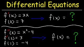 Finding Particular Solutions of Differential Equations Given Initial Conditions [upl. by Lynea]