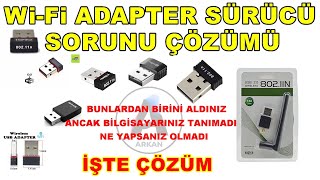 wifi adaptör usb 80211n sürücüsü  açıklama bölümünden indir [upl. by Idnek]