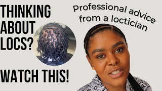 7 Things to Ask When Starting Locs  Loctician’s Advice [upl. by Eehtomit]