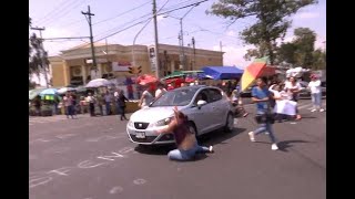 Conductor atropella a manifestantes que protestaban por falta de agua en Ermita Iztapalapa [upl. by Samuella749]