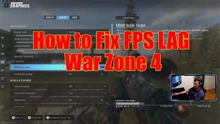 Warzone 4 How to Fix Low FPS [upl. by Norean]