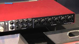 Focusrite Scarlett 18i20 USB Audio Interface Overview  Sweetwater at Winter NAMM 2013 [upl. by Galateah]