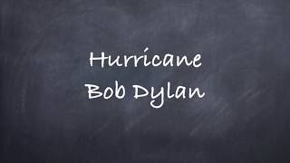 HurricaneBob Dylan Lyrics [upl. by Obau]