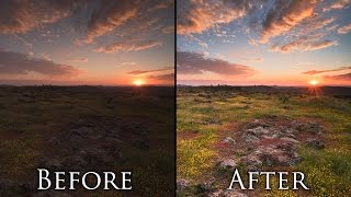 Post Processing Landscape Photos in 5 Minutes  Photoshop Tutorial and Workflow [upl. by Liscomb]