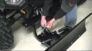 How to INSTALL PLOW on Polaris ATV [upl. by Kiefer294]