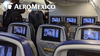 Aeromexico B737800 Sky Interior Economy AM Plus  Trip Report [upl. by Ahsata]