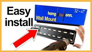 How to install TV wall mount Tilting  Onn 32quot to 47quot Review [upl. by Ennaisoj]