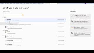 Visual Basic  Open a New Project or an Existing Project [upl. by Eidolem]
