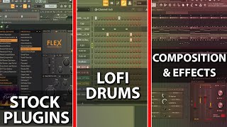 Step By Step How To Make Lofi HipHop With Stock Plugins  FL Studio 20 Tutorial [upl. by Oiramed]