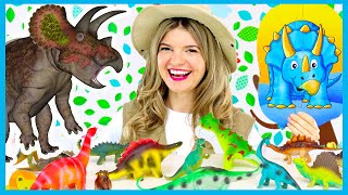 Dinosaurs for Kids  Learn Colors for Kids with Dinosaur Puzzle and Dinosaur Toys  Speedie DiDi [upl. by Jarlen381]