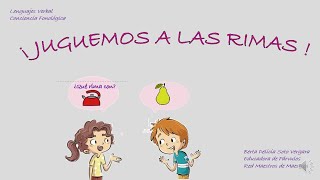 RIMAS PARA NIÑOS Y NIÑAS CONCIENCIA FONOLÓGICA [upl. by Velasco]