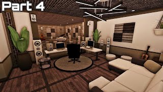 Bloxburg Modern Luxury Mansion Speedbuild Part 45 Interior [upl. by Nylemaj]