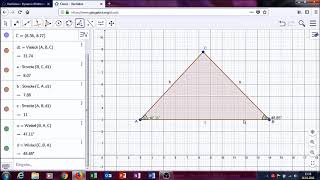 Geogebra Dreiecke1 Konstruktion und Winkelsumme [upl. by Oetam]