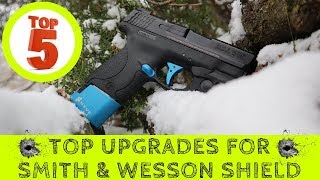 TOP 5 Best MampP Shield Upgrades ► Smith amp Wesson Shield Performance Upgrades [upl. by Janenna]