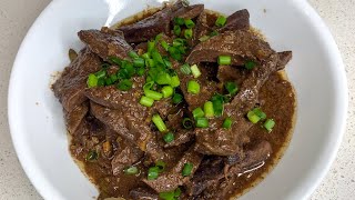 The Best Adobo Atay ng baboy  Simple Recipe Pork Liver shorts [upl. by Aihsilef]