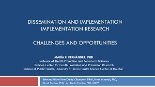 Dissemination and Implementation Research Challenges and Opportunities MtG [upl. by Ehav]