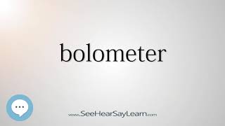 bolometer [upl. by Natlus]