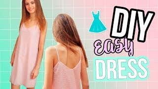 Cómo hacer un vestido lencero muy fácil  DIY SLIP DRESS [upl. by Aliuqaj]