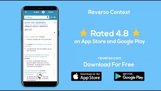 Reverso Context App  Learn Languages in 2020 [upl. by Zimmerman]