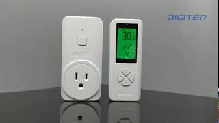 DIGITEN WTC100 Wireless temperature controller Remote control heating or cooling device [upl. by Akemad]