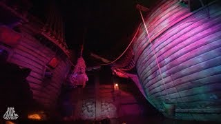 Vliegende Hollander  POV  Efteling  WATER COASTER DARK RIDE  best low light [upl. by Latoye]