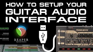 How to setup your USB Audio Interface GUITAR  REAPER [upl. by Tiff]