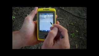 GPS Trimble Training 5  Collecting GPS Location Data Points Lines amp Polygons [upl. by Volnay]