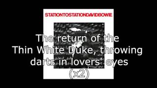 Station to Station  David Bowie  Lyrics [upl. by Eric]