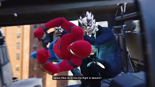 SpiderMan PS4  Epic Helicopter Chase amp Crane Cutscene [upl. by Iralav]