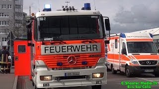 E  Einsatzkurzbericht BRAND IM TECHNIKRAUM BREUNINGERLAND  Feuerwehr Sindelfingen im Einsatz [upl. by Kliman807]