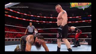 Braun Strowman Knees Brock Lesnar Forreal [upl. by Lleval570]