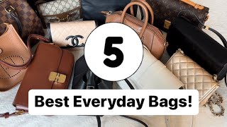 5 BEST EVERYDAY BAGS 🖐 [upl. by Sillyhp604]