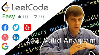 LeetCode 242 Valid Anagram Solution Explained  Java [upl. by Chabot]