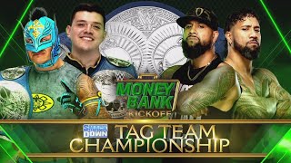 The Mysterios vs The Usos MITB 2021 Kickoff  Smack Down Tag Team Championship Full Match [upl. by Audun]