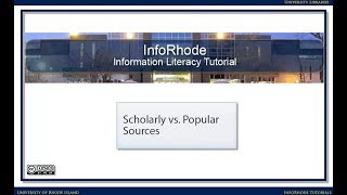 Scholarly vs Popular Sources [upl. by Aliber582]