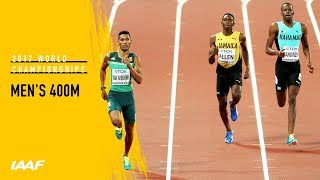 Mens 400m Final  IAAF World Championships London 2017 [upl. by Teena9]