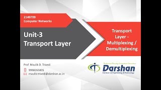 302  Transport Layer  Multiplexing  Demultiplexing [upl. by Yesoj]