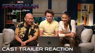 SPIDERMAN NO WAY HOME  Cast Trailer Reaction [upl. by Haidej]